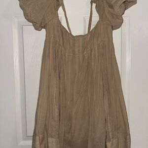 Free People Tan Mini Dress